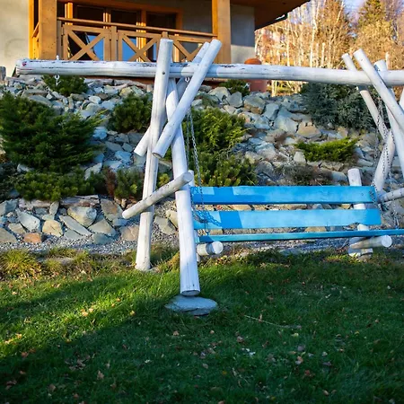 Beskidzka Kepa - Z Balia I Pieknym Widokiem Na Gory 木屋 什切尔克